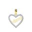 Colgante de Oro Bicolor 18K – Corazón con “Mamá” Un Regalo Lleno de Amor